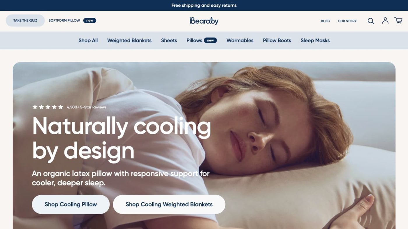 Bearaby digital experience
