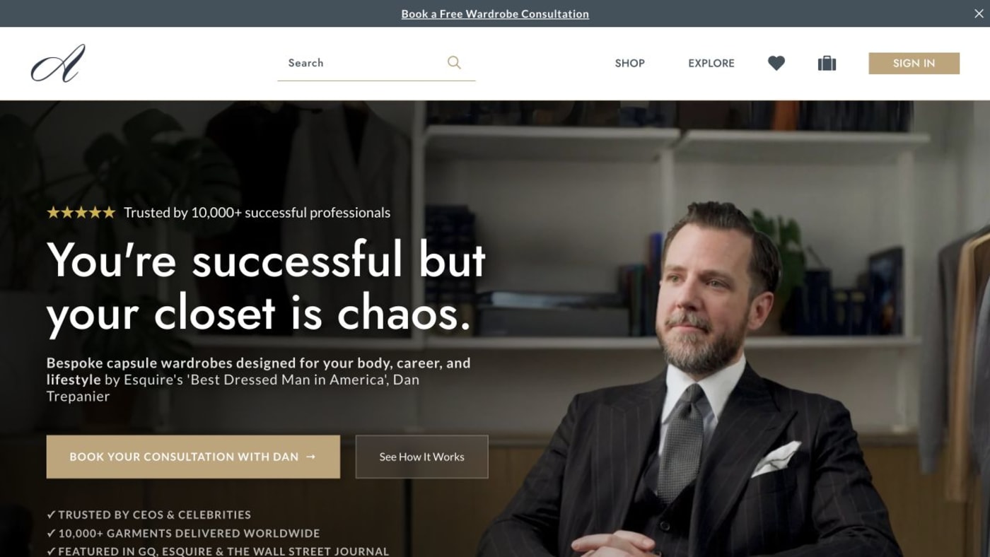 Articles of Style digital experience